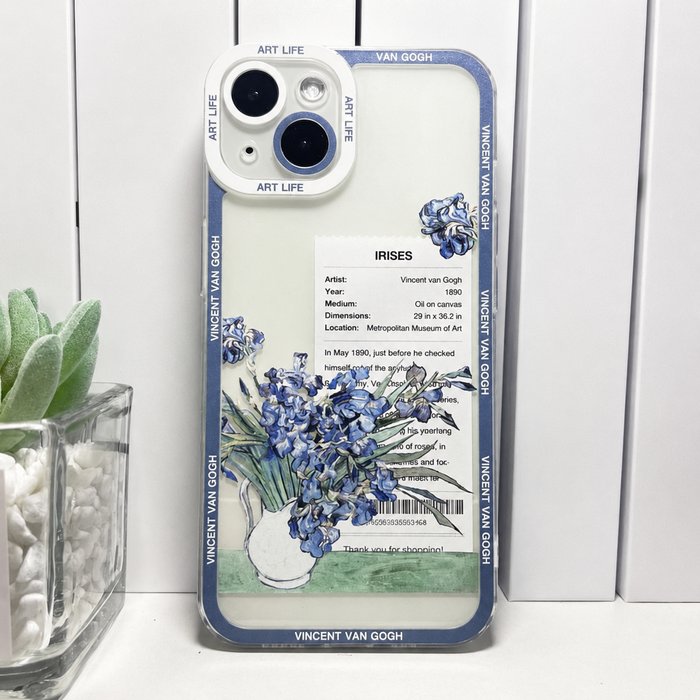 Funda para celular diseño Lirios de Van Gogh